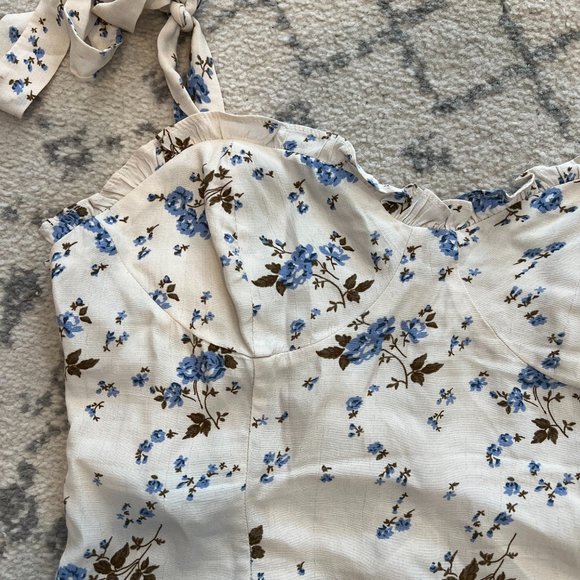 ASTR Tie Strap Floral Cami Sz. L - Picture 7 of 9